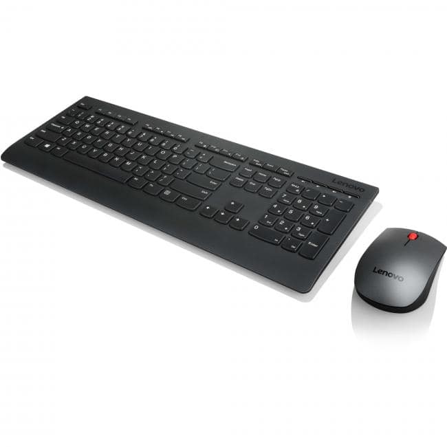 Lenovo - Professional Wireless Keyboard and Mouse - Keyboard and Mouse Set - Wireless - 2.40 GHz Operating Frequency - Spa - Unknown