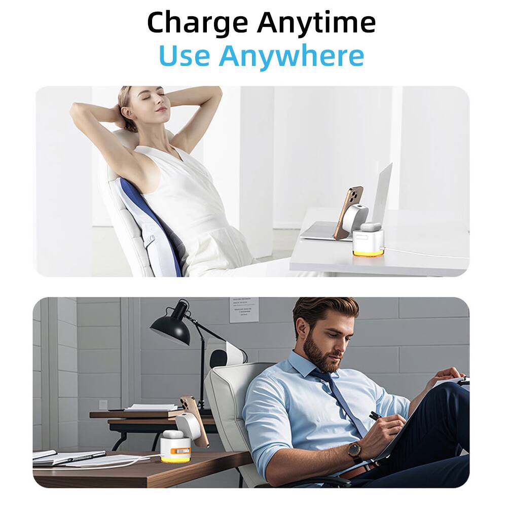 Charge Anytime  
Use Anywhere