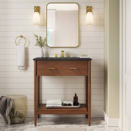 Zaire Bathroom Vanity Basin Included by Modway - Walnut Black