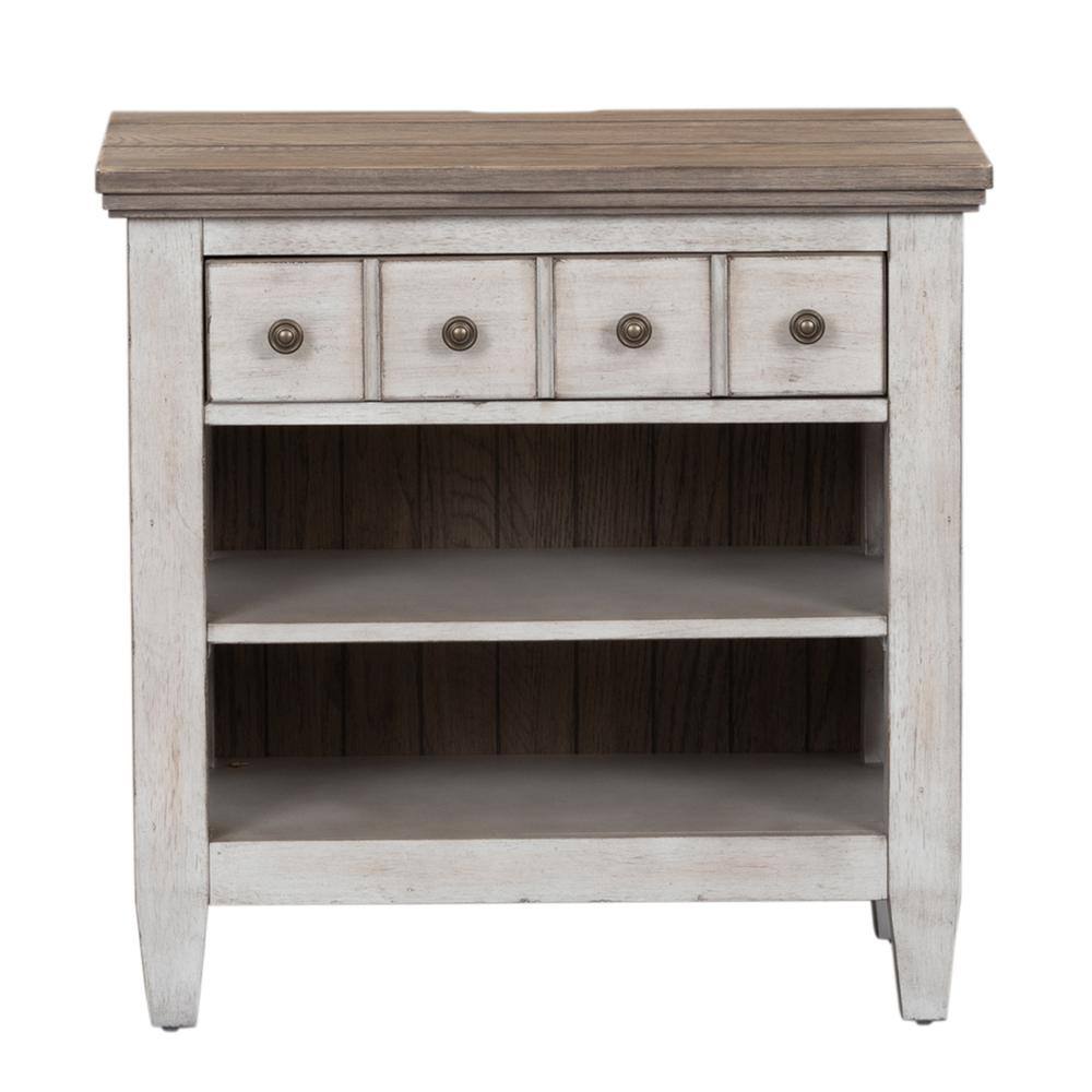 Alt View 1. Liberty Furniture Industries - 1 Drawer Night Stand w/ Charging Station - White.