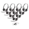 Front. HP - Poly Blackwire 3220 Stereo USB-C-A Headset with Inline Controls - 10 Pack - Black.