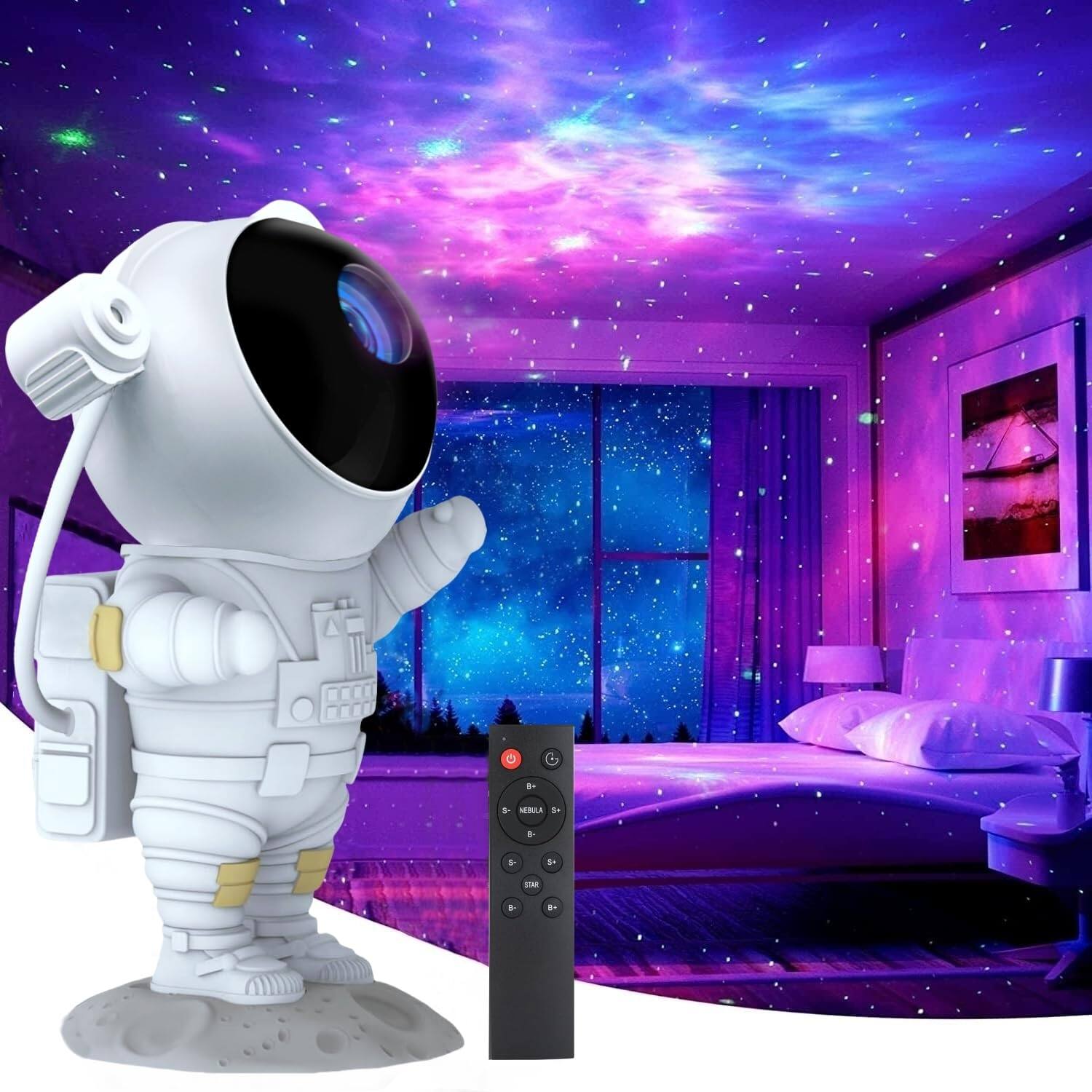 The Best Inks - Astronaut Galaxy Projector Space Night Light Star 3d Starry Nebula With Timer And Remote Control For Adults Bedroom - Default