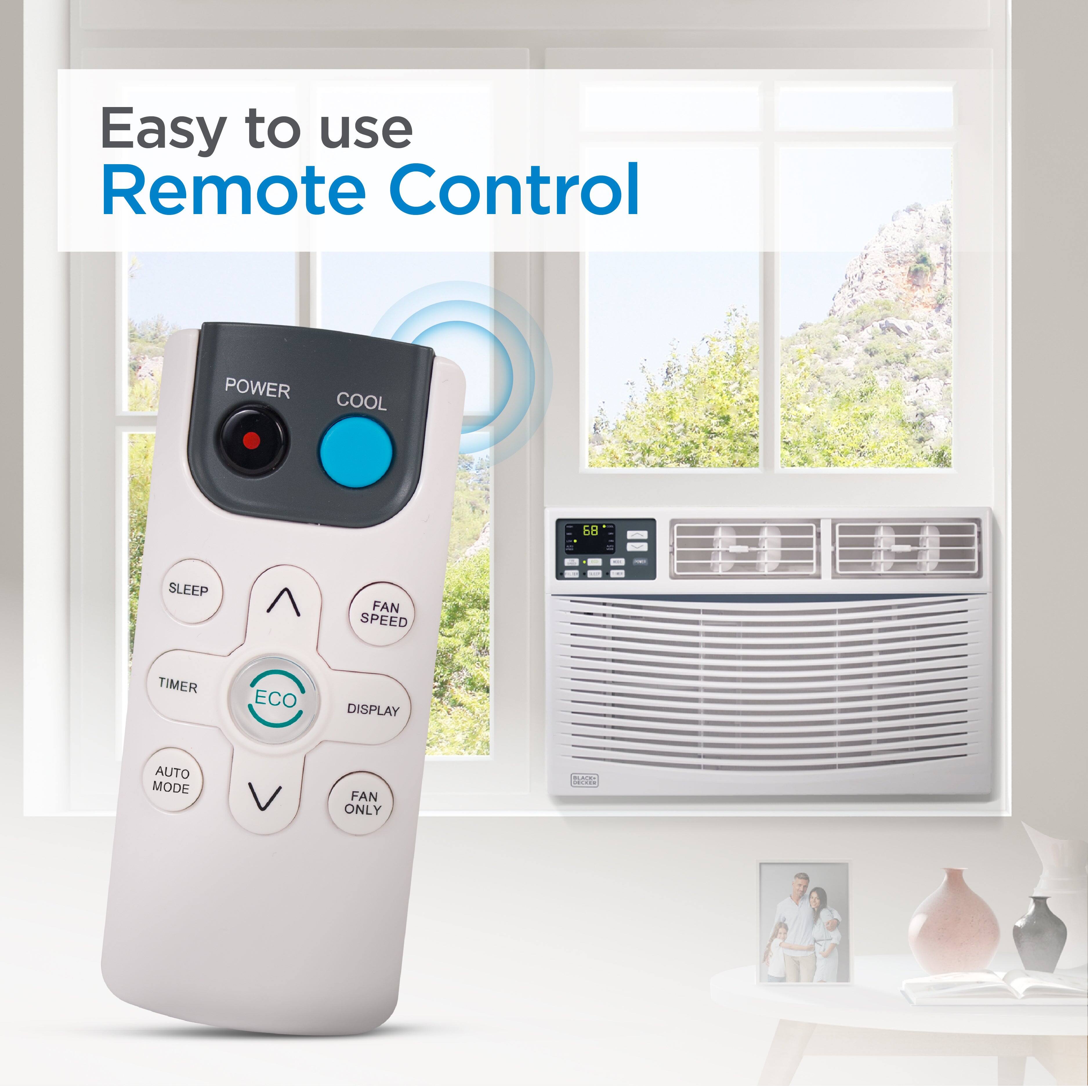 Easy to use Remote Control

POWER COOL
SLEEP
FAN SPEED
TIMER
ECO
DISPLAY
AUTO MODE
FAN ONLY