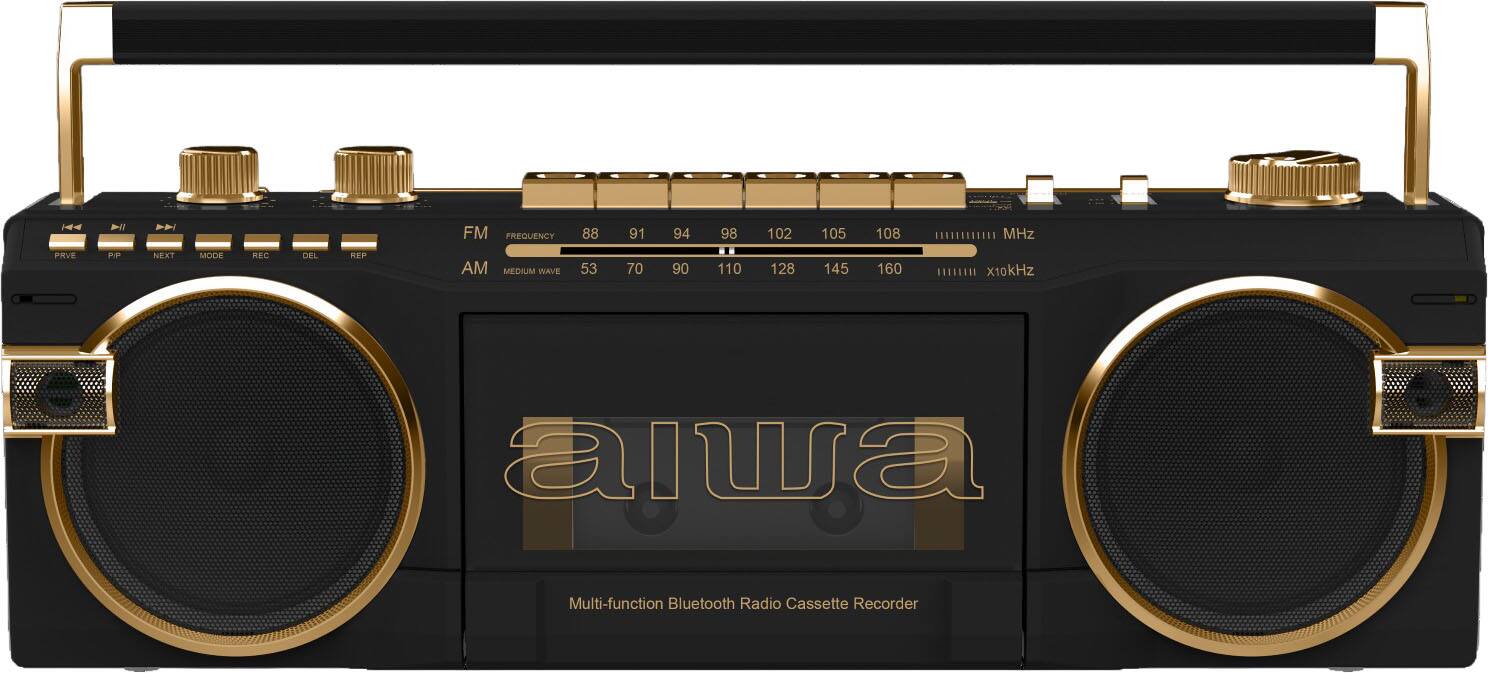 VII

FM FREQUENCY
88 91 94 98 102 105 108 MHz

PRVE P/P NEXT MODE REC DEL REP

AM MEDIUM WAVE
53 70 90 110 128 145 160 x10kHz

aiwa
Multi-function Bluetooth Radio Cassette Recorder