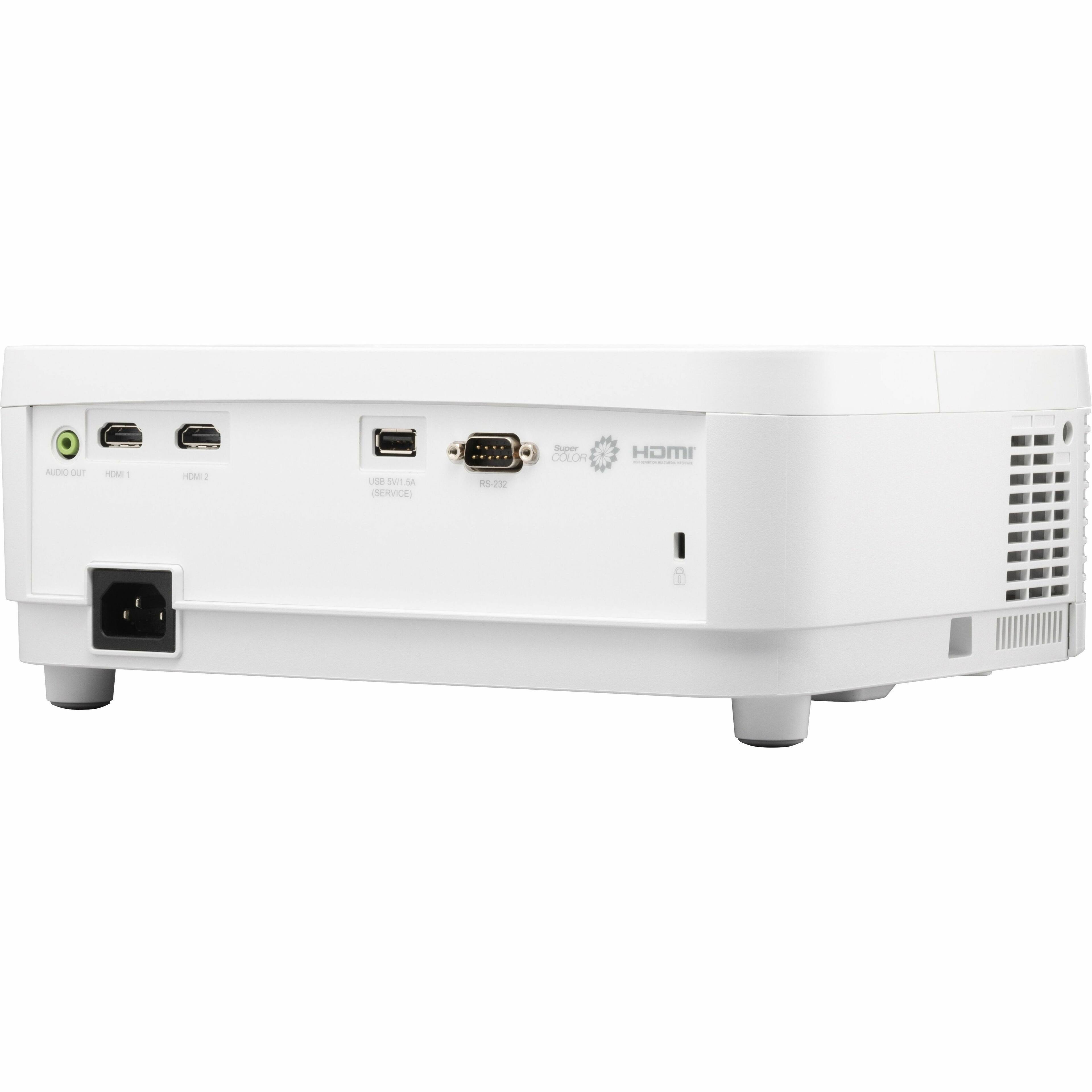 The text on the image reads "AUD OUT T I ue swn Se (SERVICE) 4-220 Super COLOR HOMI". This text is likely a description or information about the device, which is a white computer or laptop.