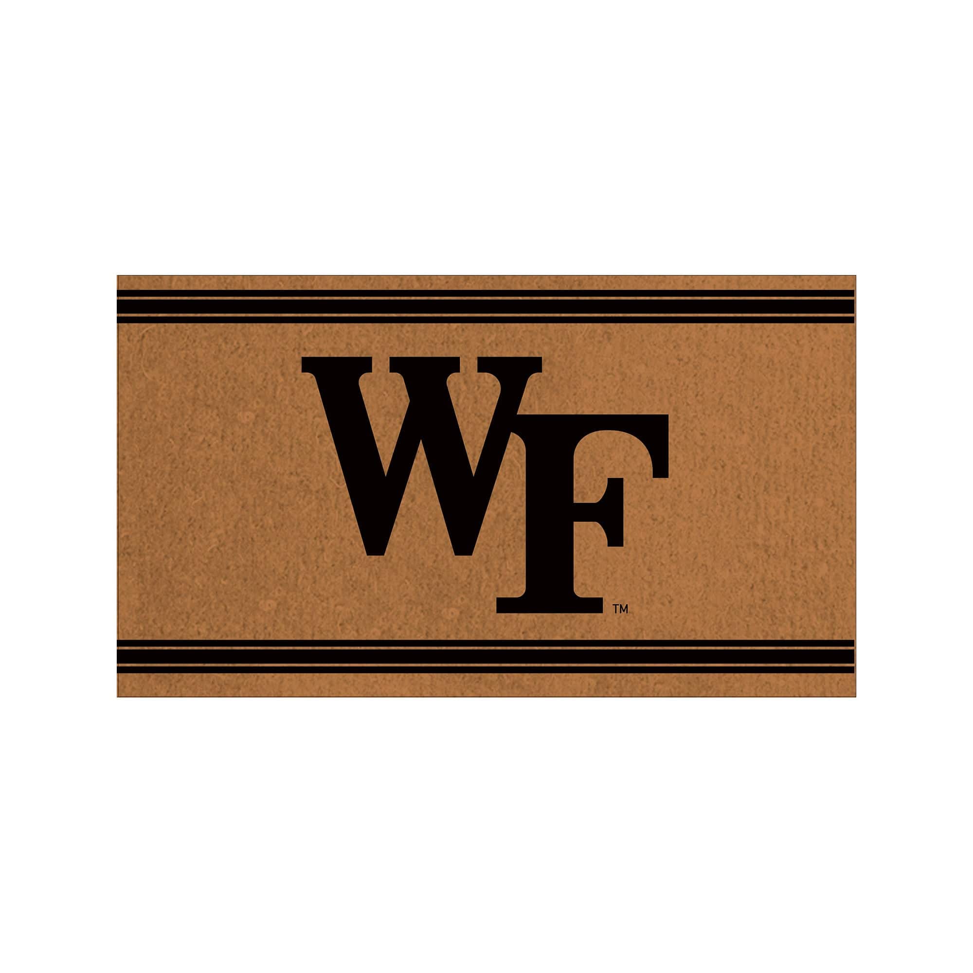 Evergreen Enterprises - Wake Forest Demon Deacons 28" x 16" Primary Logo Outdoor Coir Entryway Mat - Multicolor