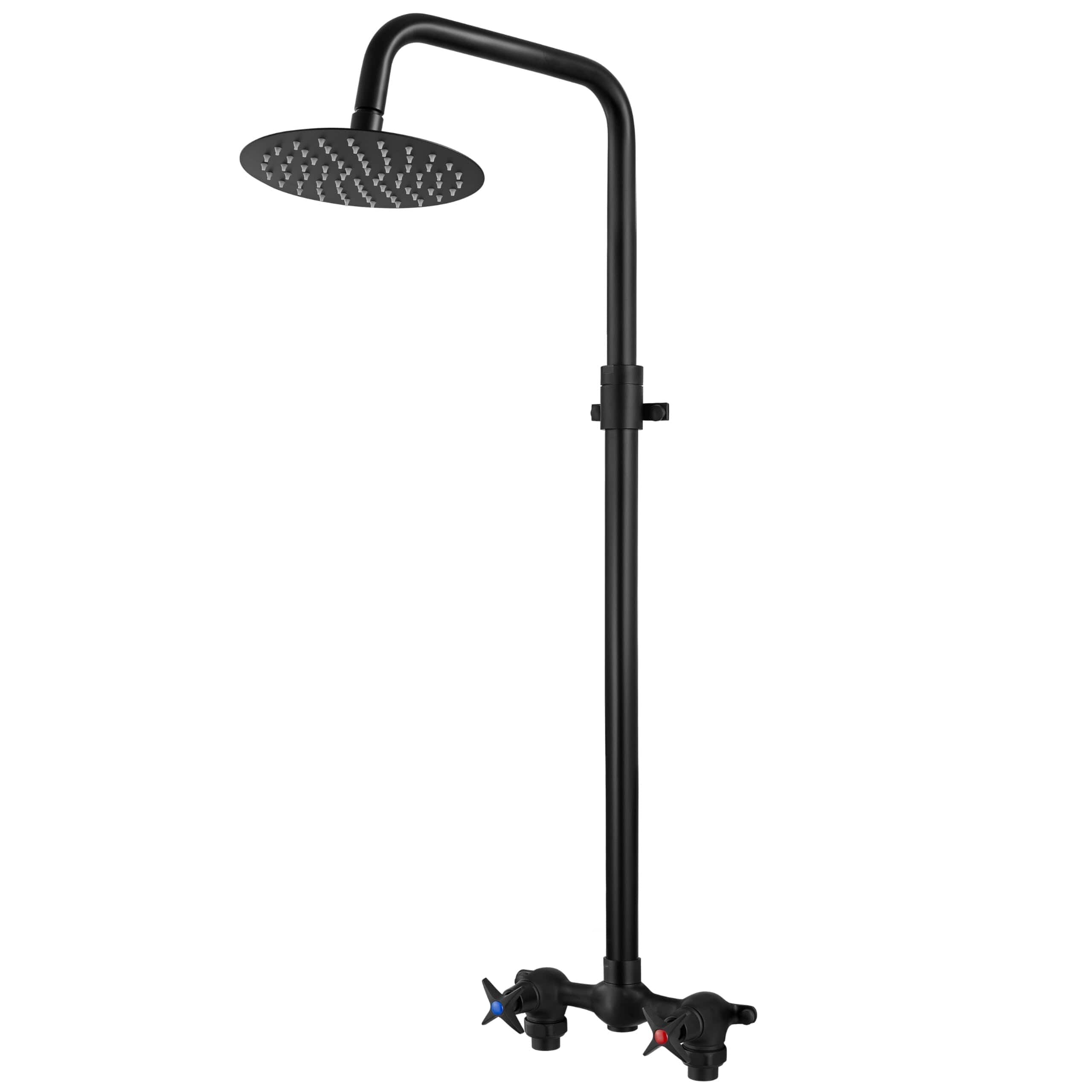 Dazzed Corner - Outdoor Shower Kit,Rainfall Shower Head - Matte Black