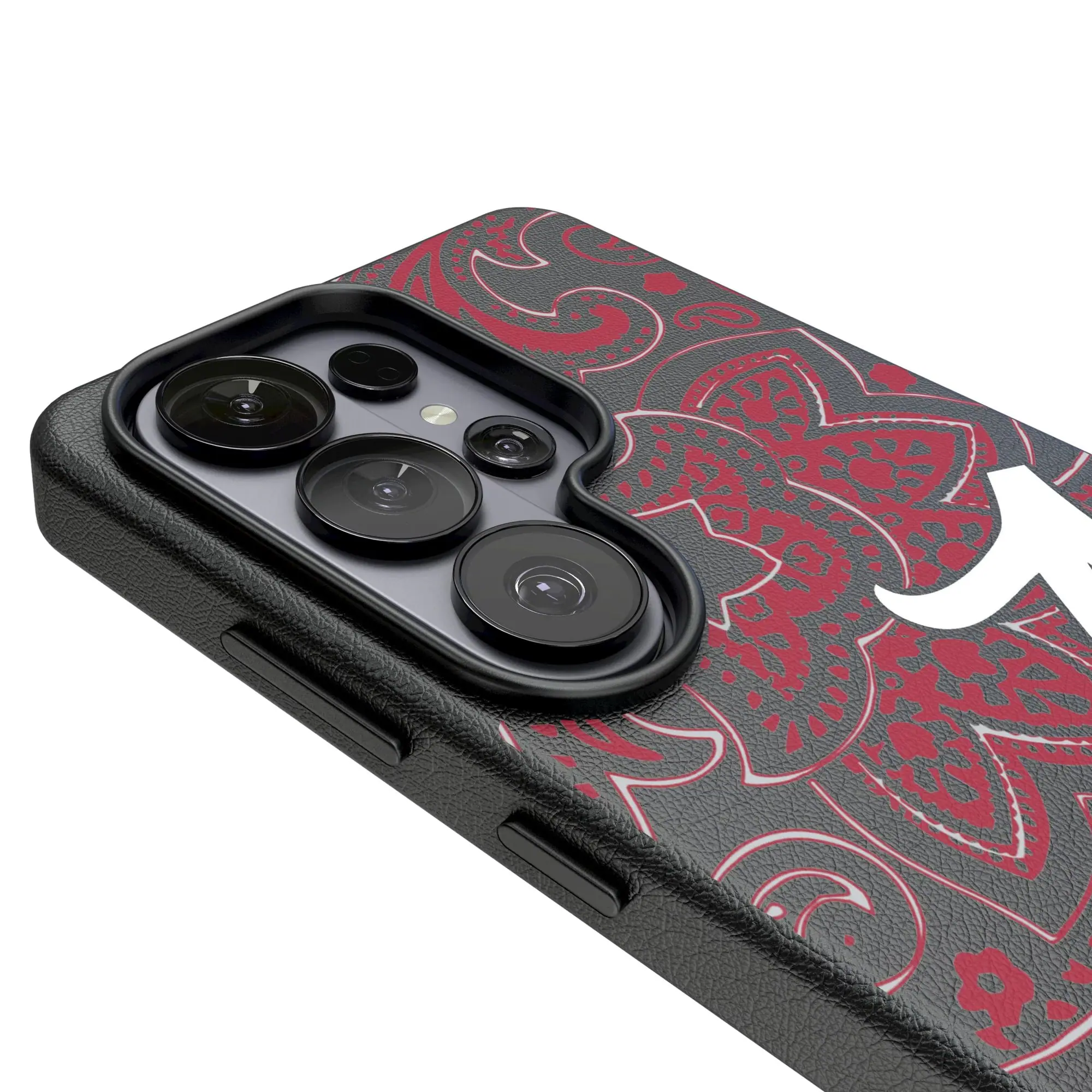 Alt View 2. Keyscaper - Alabama Crimson Tide Script A Galaxy Magnetic Bump Case - S25 Ultra - Black.