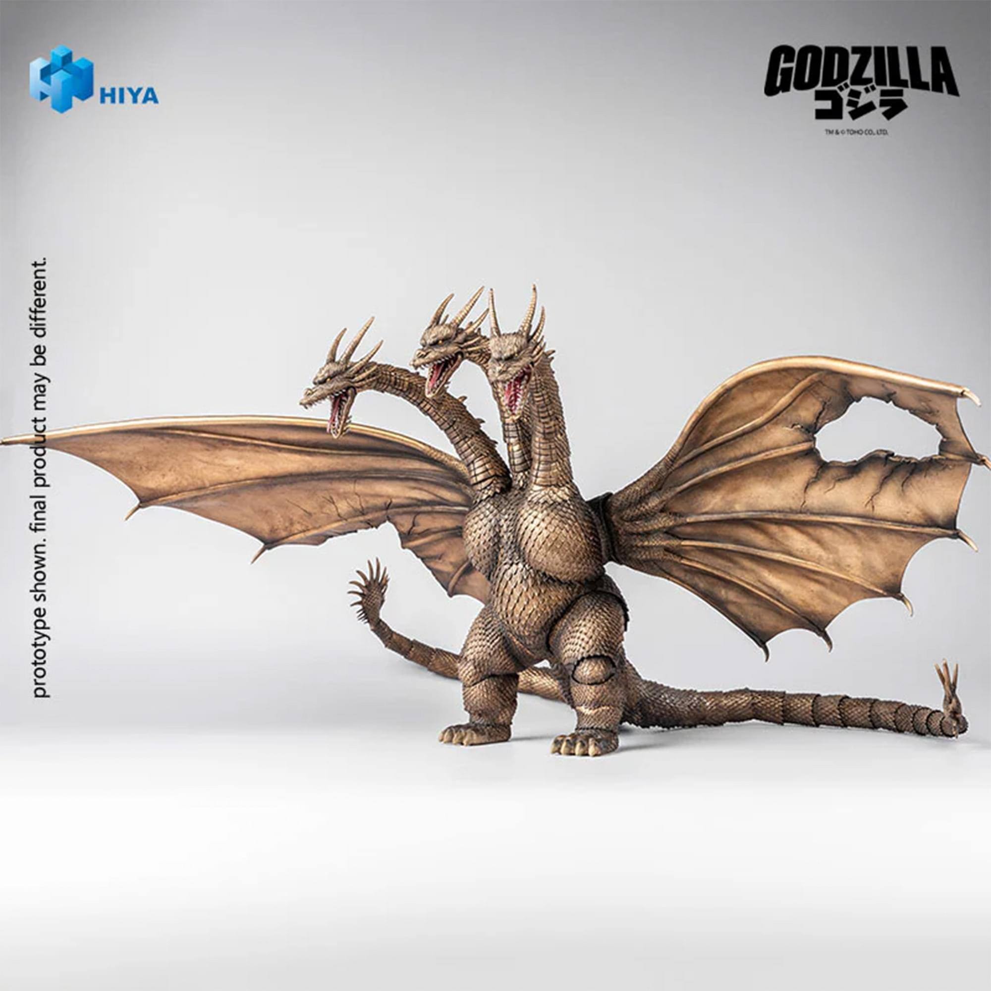 HIYA  
GODZILLA  
TM & © TOHO CO., LTD.  
prototype shown. final product may be different.