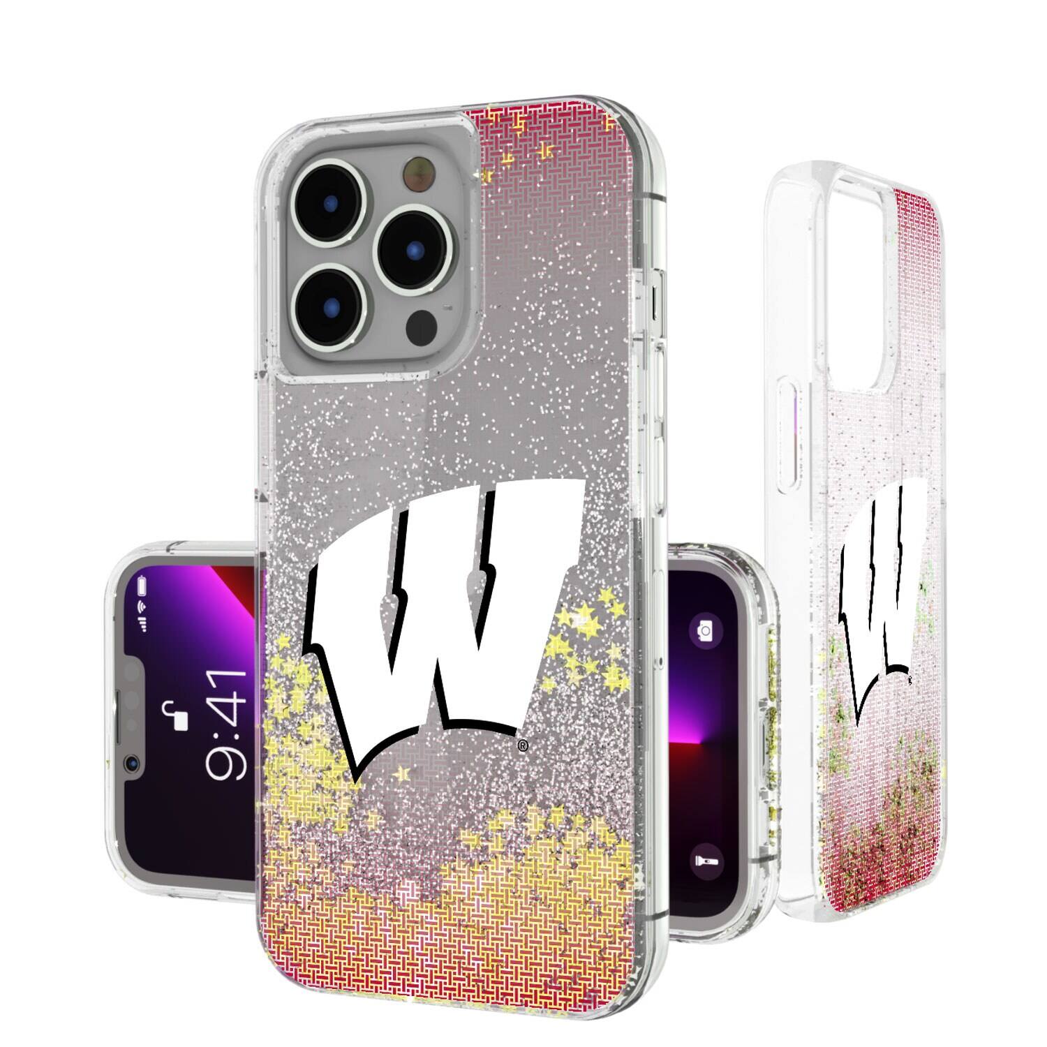 Keyscaper - NCAA - Wisconsin Badgers Linen Logo iPhone Glitter Case - 15 Pro Max - Multicolor price history on PriceWatchPro
