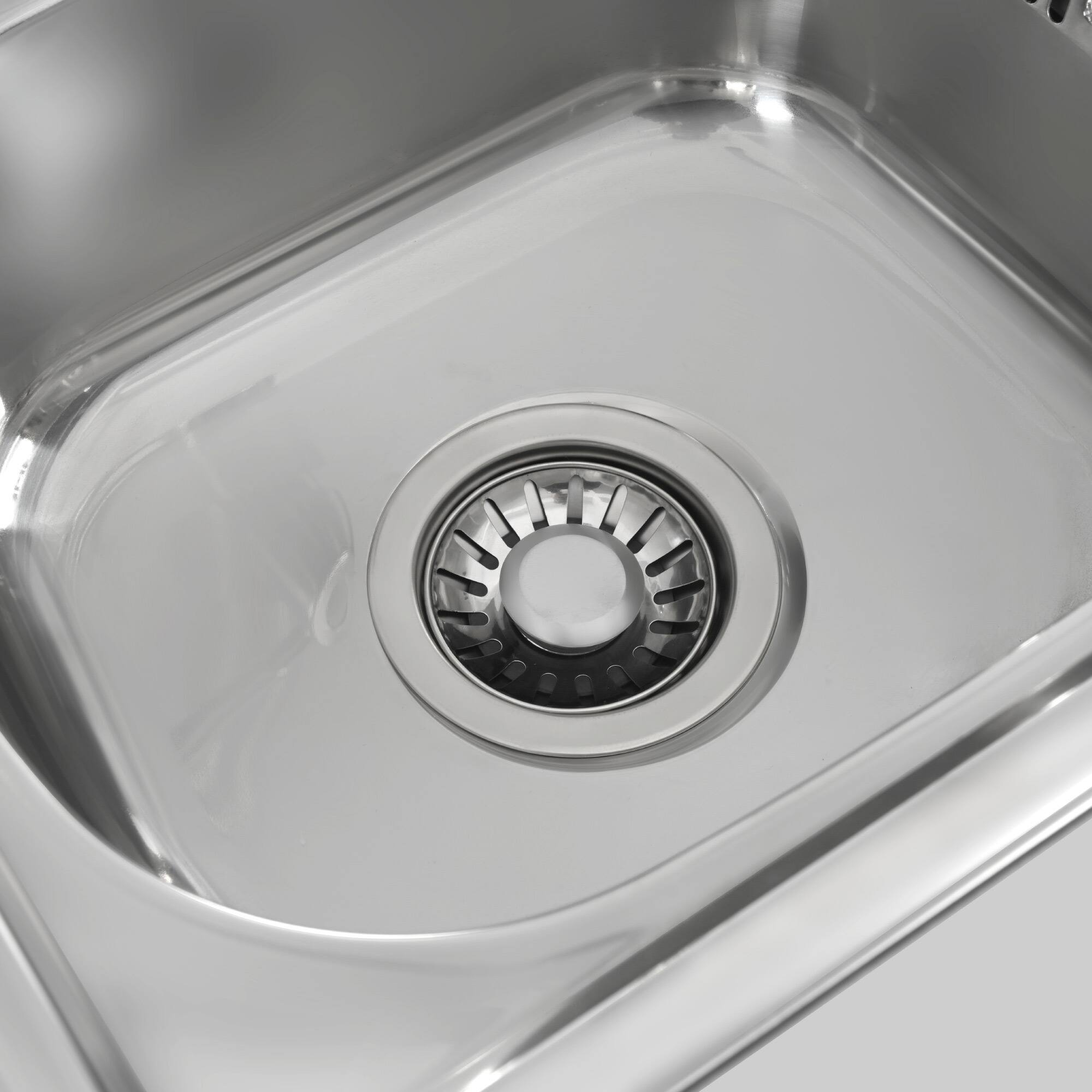 Alt View 5. Spaco - Spaco 55.5" Outdoor Kitchen Island Cart with Metal Grill Cart Table, 304 Stainless Steel Sink, 4 Lockable Wheels,for BBQ - Black.