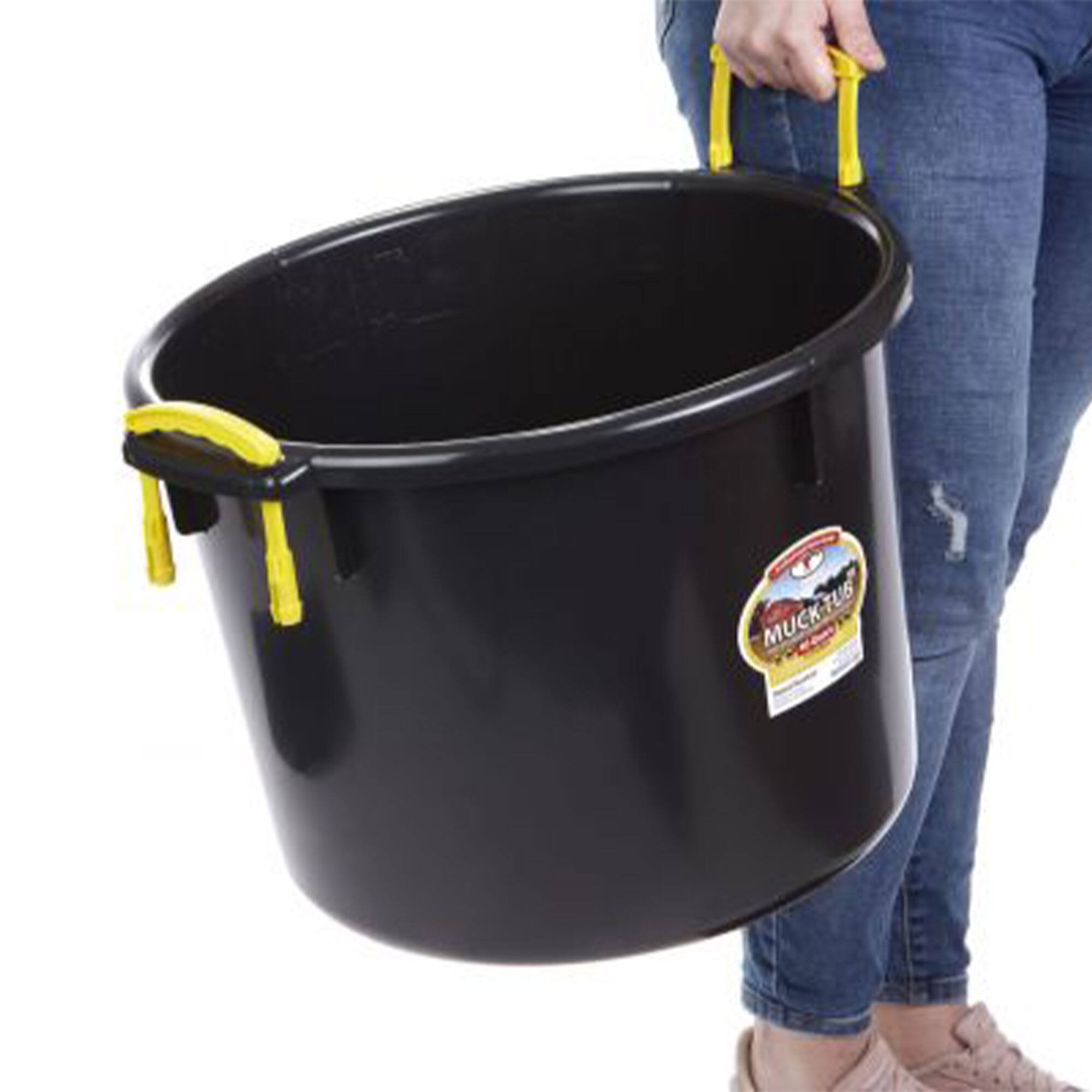 Alt View 4. Little Giant - Little Giant 40 Quart Durable and Versatile Utility Muck Tub w/Handles, Black.