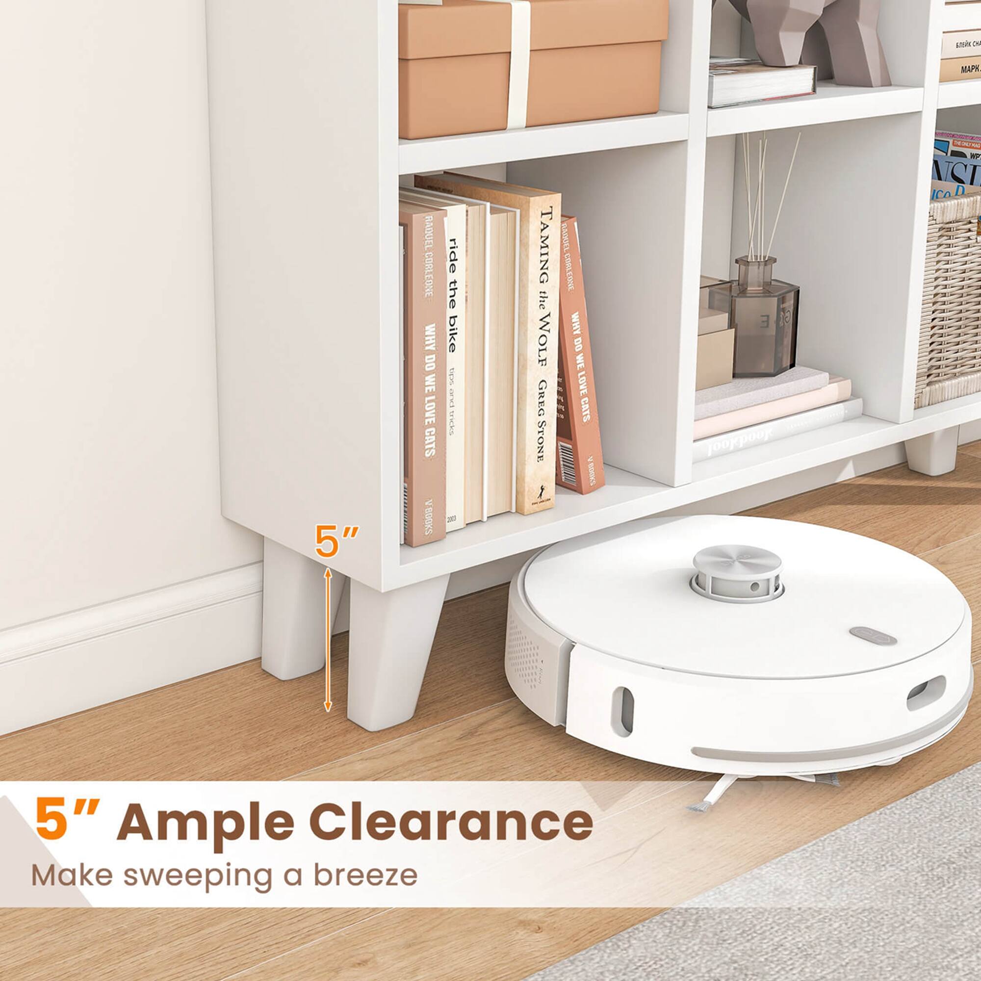 5" Ample Clearance  
Make sweeping a breeze