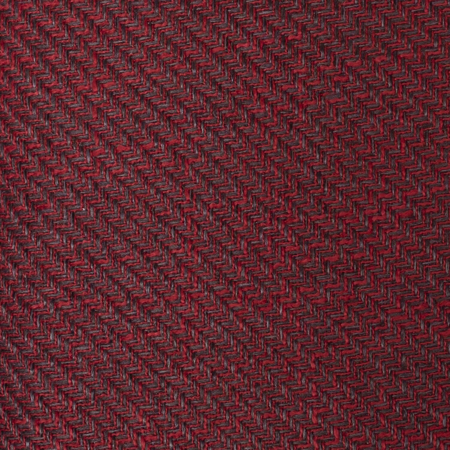 Alt View 1. Sweet Home Collection - Herringbone Stitch Memory Foam Non-Slip 16" x 16" Chair Cushion Pad with Ties, 4-Pack - Burgundy.