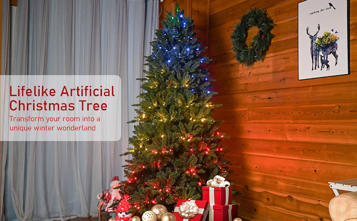 Lifelike Artificial Christmas Tree  
Transform your room into a unique winter wonderland