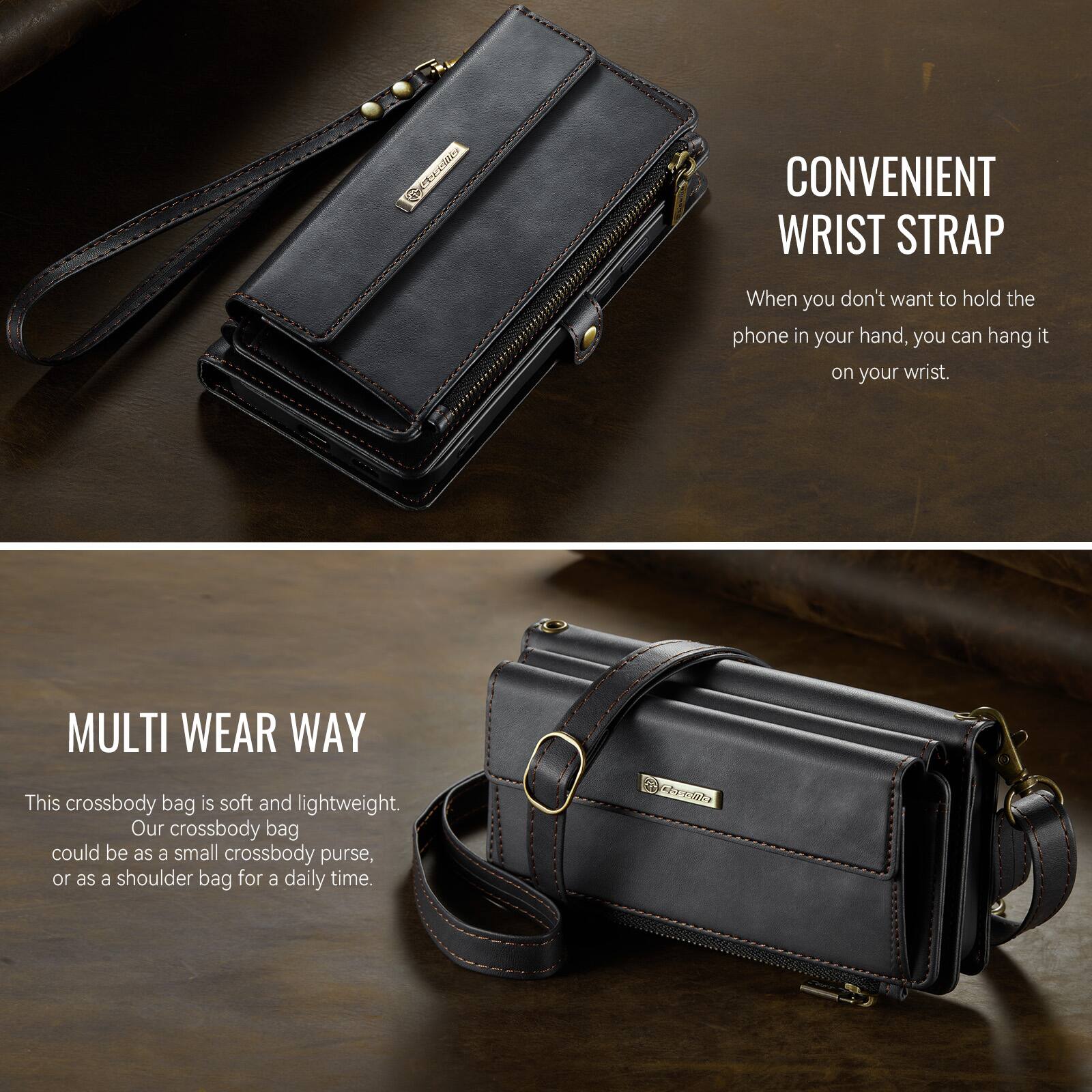 Eeasilles

CONVENIENT WRIST STRAP
When you don't want to hold the phone in your hand, you can hang it on your wrist.

MULTI WEAR WAY
This crossbody bag is soft and lightweight. Our crossbody bag could be as a small crossbody purse, or as a shoulder bag for a daily time.

Casolia
