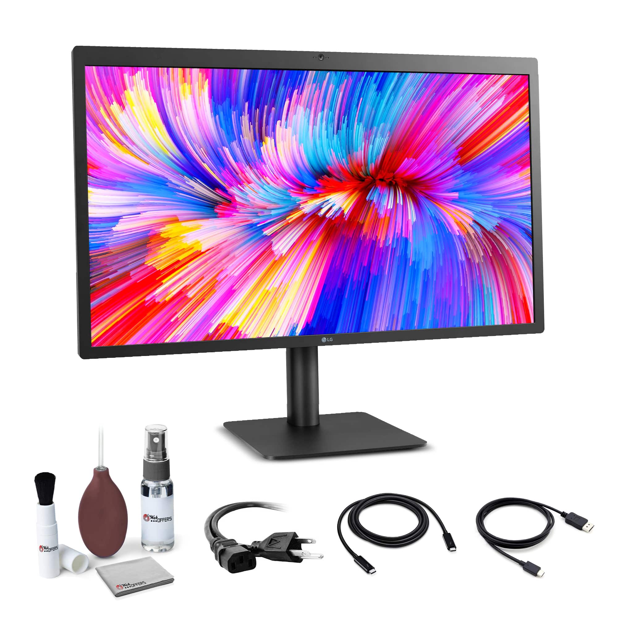 LG - 27MD5KL-B UltraFine 5K Display Bundle -  27" 16:9 5K (5120 x 2880) IPS Monitor, 500 cd/m Brightness, Thunderbolt 3 /