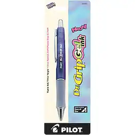 Pilot - Dr. Grip Retractable Gel Pen, Fine Point - Black Ink