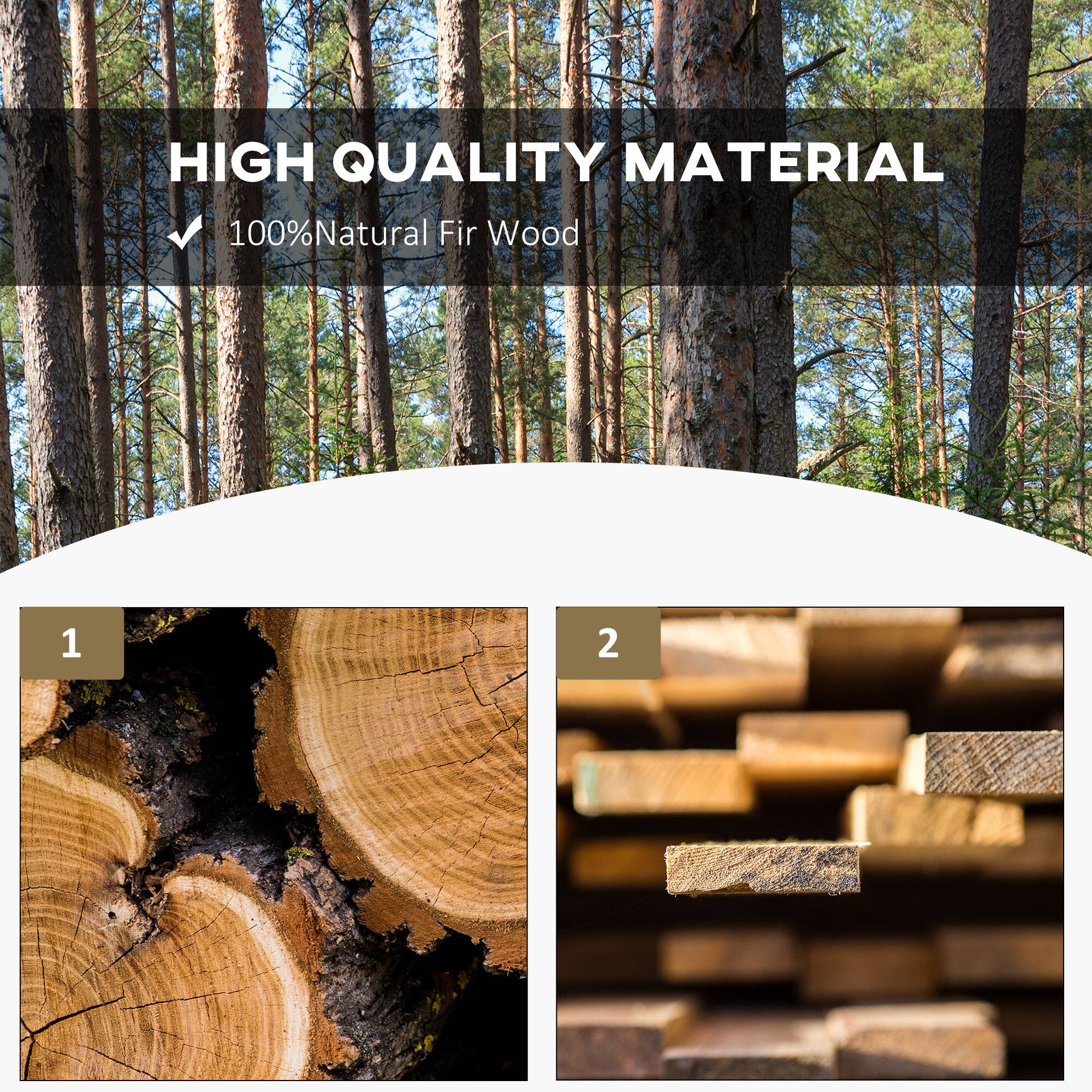 HIGH QUALITY MATERIAL
100% Natural Fir Wood
1
2