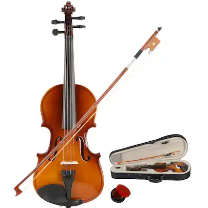 Front. Winado - 1/8 Size fit for 4-5 Years Old Kids Acoustic Violin+Case+Bow+Rosin FOR Gift Student Kids Gift.