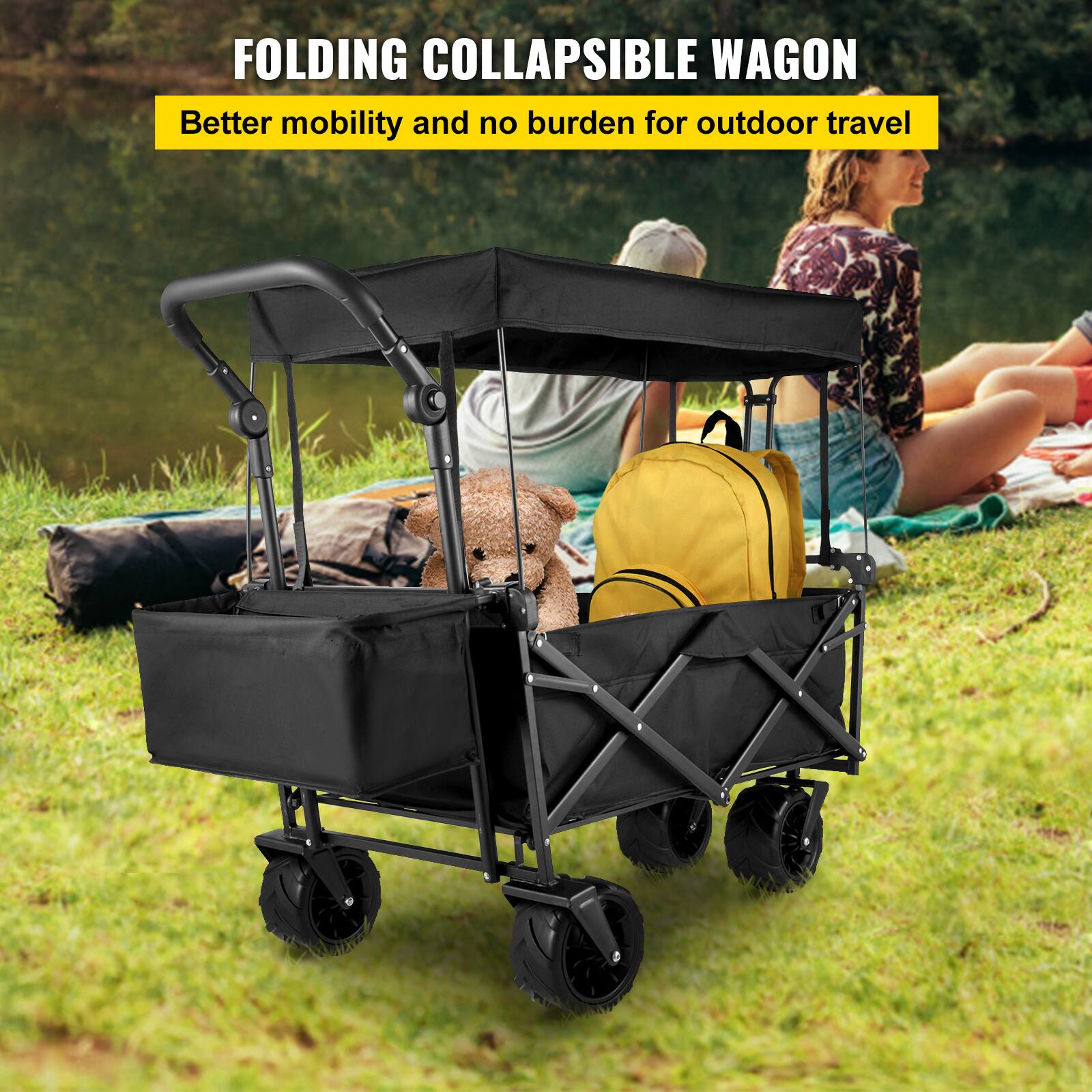 FOLDING COLLAPSIBLE WAGON
Better mobility and no burden for outdoor travel