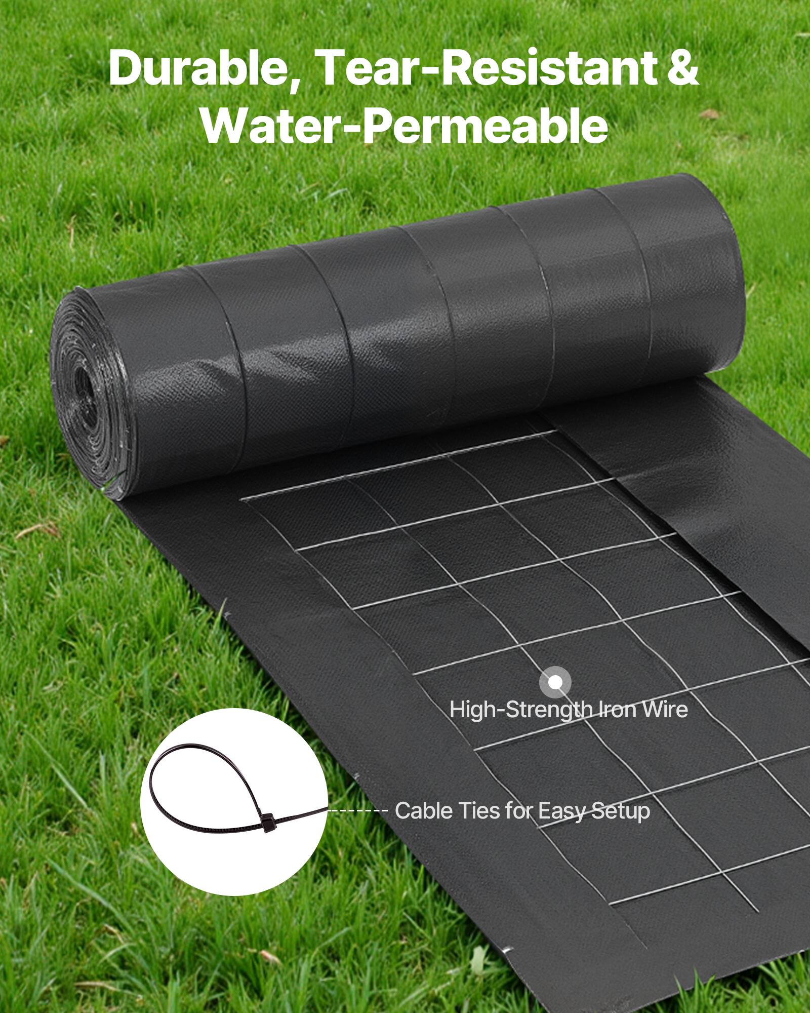 Durable, Tear-Resistant & Water-Permeable  
High-Strength Iron Wire Cable Ties for Easy Setup