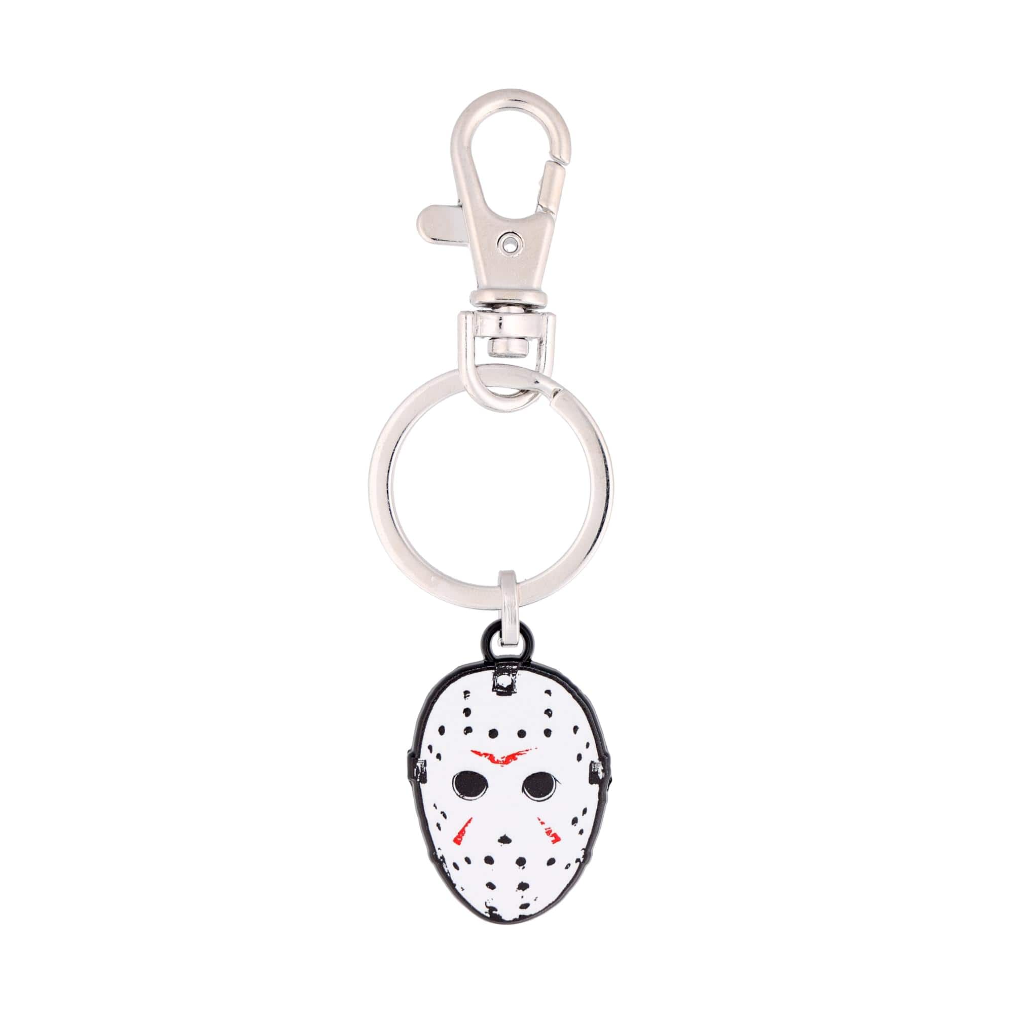 SalesOne LLC - Friday The 13th Jason Voorhees Hockey Mask Enamel Keychain - Multi-Colored