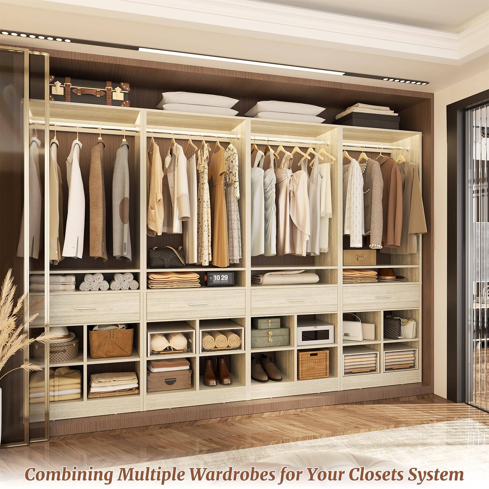 Combining Multiple Wardrobes for Your Closets System