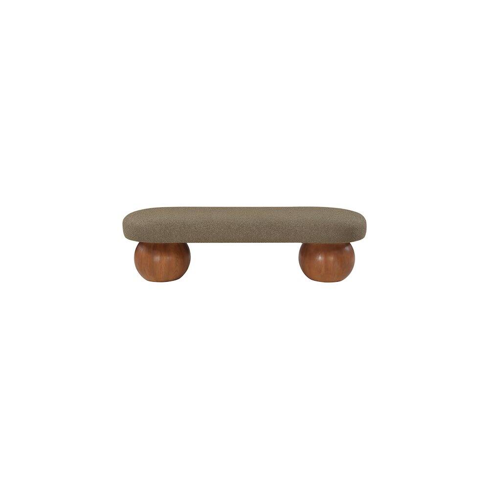 Alt View 2. Meridian Furniture - Bowie Olive Bench - Green.