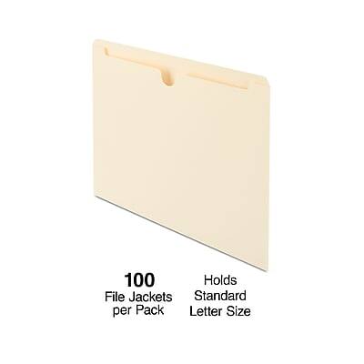 100 File Jackets per Pack  
Holds Standard Letter Size