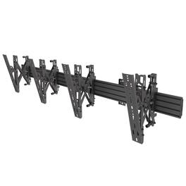 Kanto - Menu Board Wall Mount System with Tilting Arms for 40" - 60" TVs, 2 Screens - Black