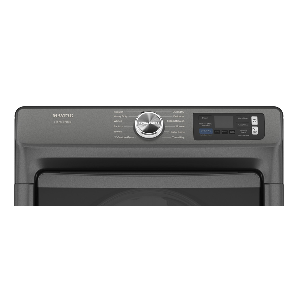 Maytag MED7020RF Maytag - 7.4 Cu. Ft. Smart Electric Dryer with Steam and Pet Pro System - Midnight Steel 14