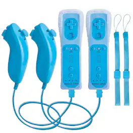 Dazzling Pops - motion wii controllers 2packs with remote for and u built - 2waterblues