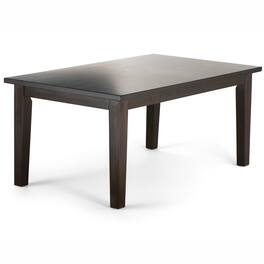 Simpli Home - Eastwood SOLID HARDWOOD and Rubberwood 66 inch x 40 inch Rectangle Contemporary Dining Table - Java Brown