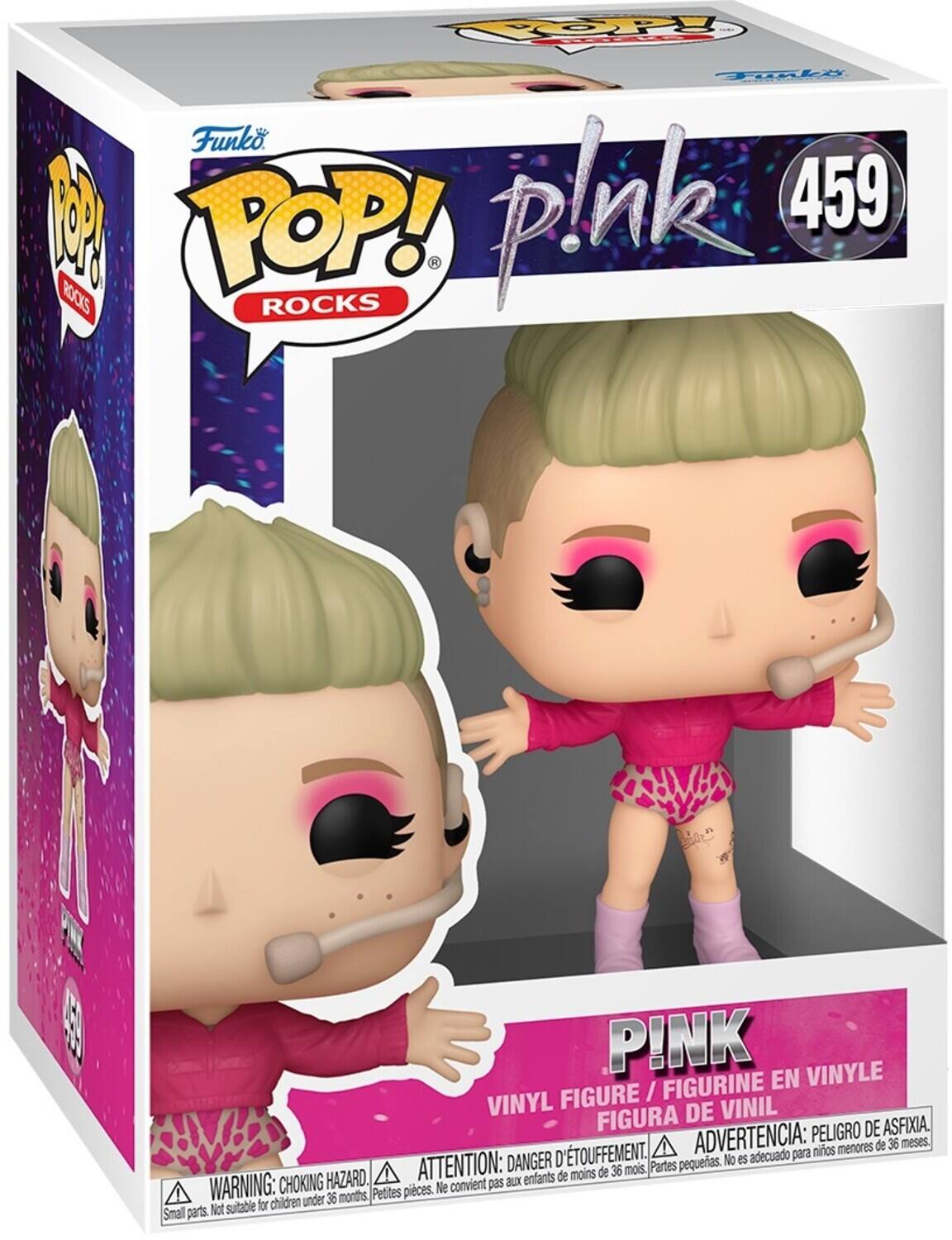 Funko POP! plnk 459 ROCKS
PINK VINYLE FIGURINE EN FIGURE / VINYL DE VINIL FIGURA PELIGRO DE ASFIXIA. D'TOUFFEMENT. ADVERTENCIA: nios menores de 36 meses.
DANGER No i opencape para ATTENTION: de 36 mois, Partes pequeas.
HAZARD. enfants de moins WARNING: CHOKING Ne convient pas aux under 36 months Petites pieces. Not suitable for children Small parts.