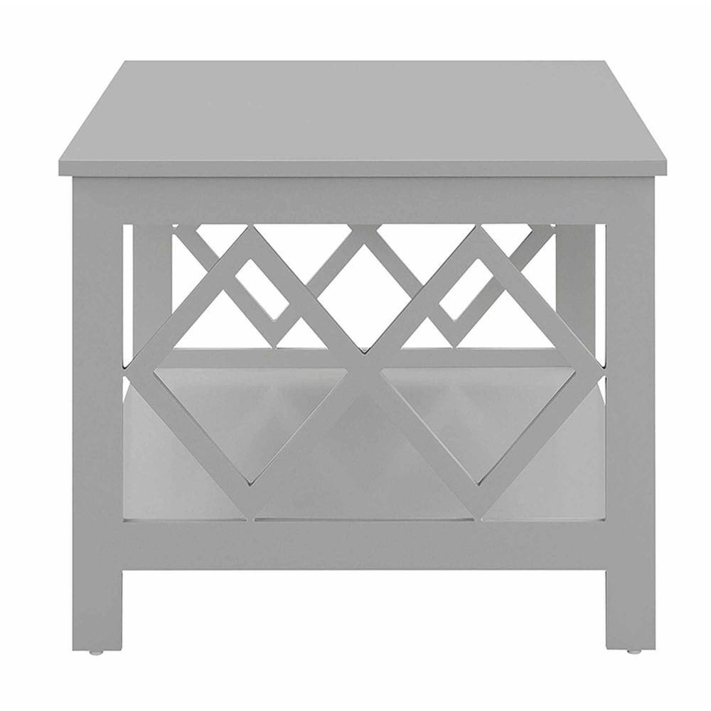 Back. Convenience Concepts - Diamond Coffee Table - Gray.