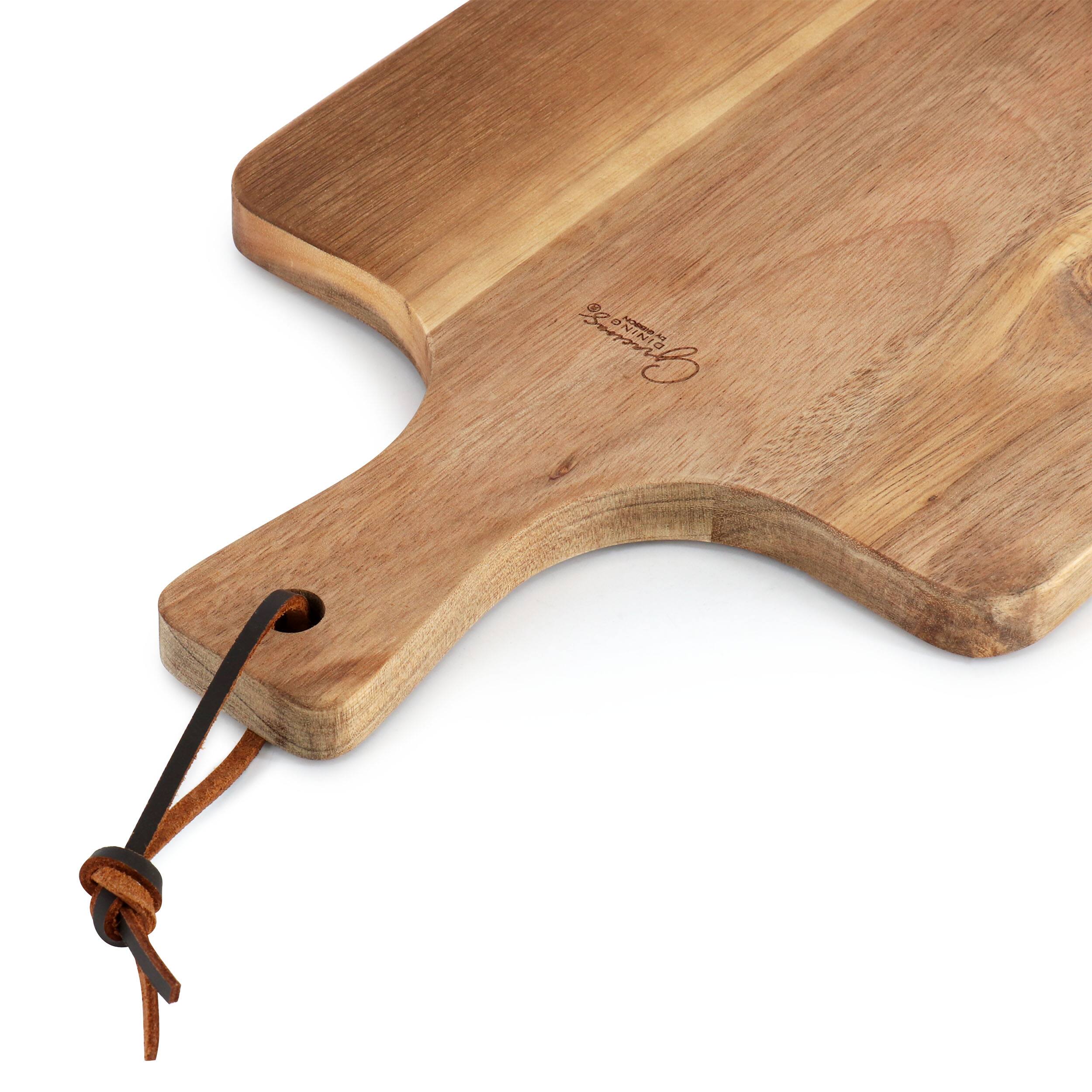 Alt View 3. Gibson - Gibson Elite 3 Piece Acacia Wood Serving Board with Carving Knife and Fork in Brown - Brown.