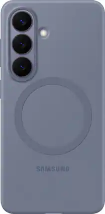 Front. Samsung - Galaxy S26 Silicone Magnet Case - Blue Violet.