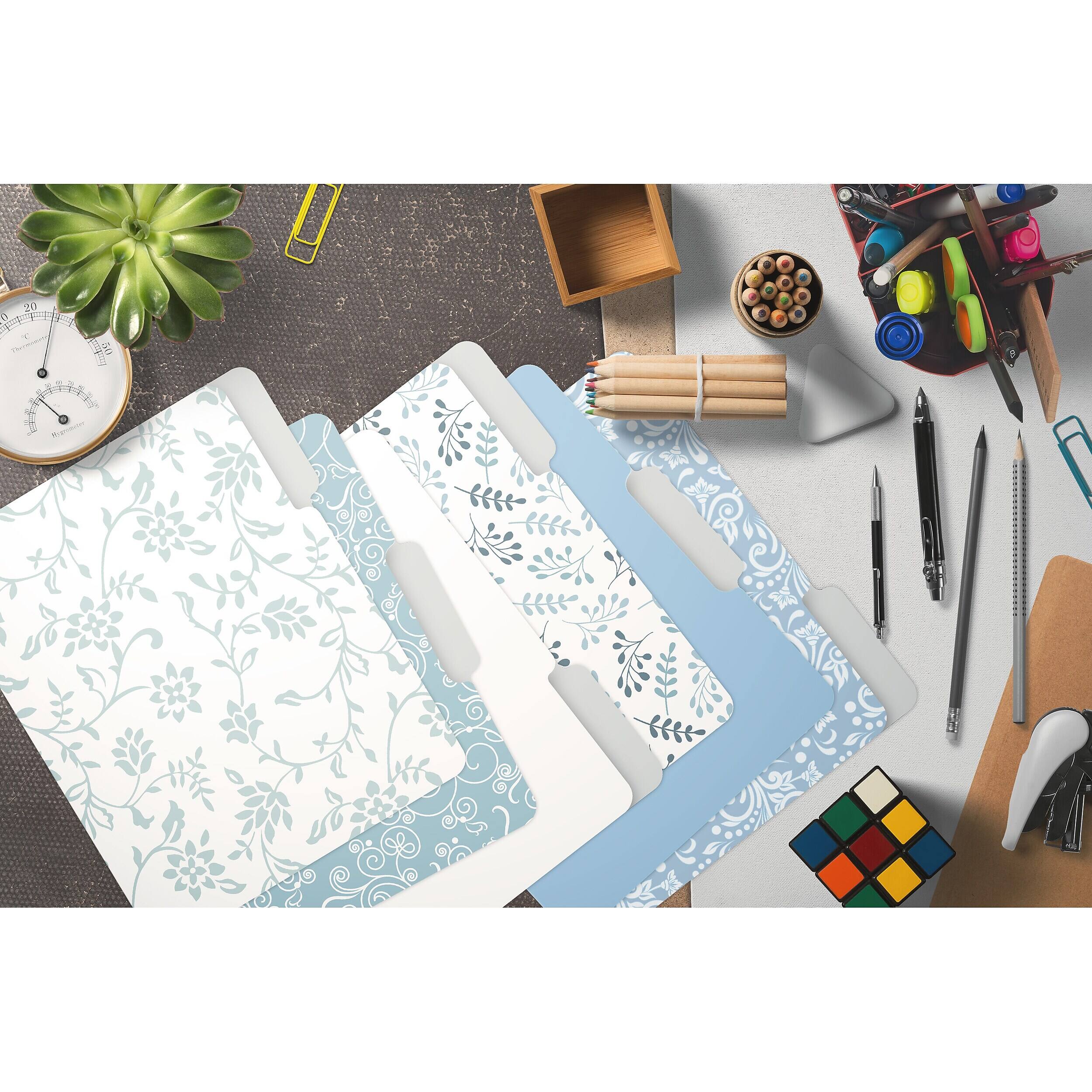 Alt View 3. Better Office - Better Office Floral & Paisley Heavy-Duty File Folders, 1/3-Cut Tab, Letter Size, Paper Stock, 18/Pack (80032-18PK0) - Floral & Paisly.