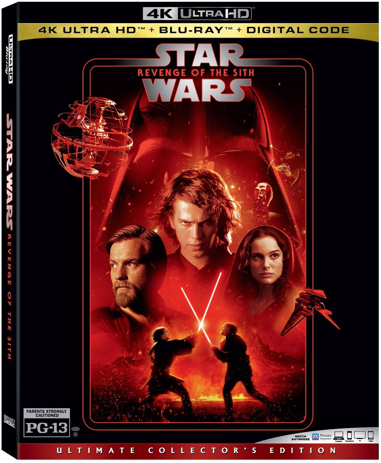 Alt View 1. Star Wars: Episode III: Revenge of the Sith   - 4K Blu-Ray.
