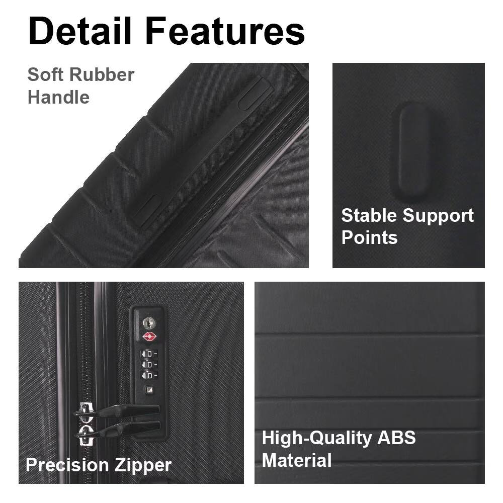 Detail Features

- Soft Rubber Handle
- Stable Support Points
- Precision Zipper
- High-Quality ABS Material