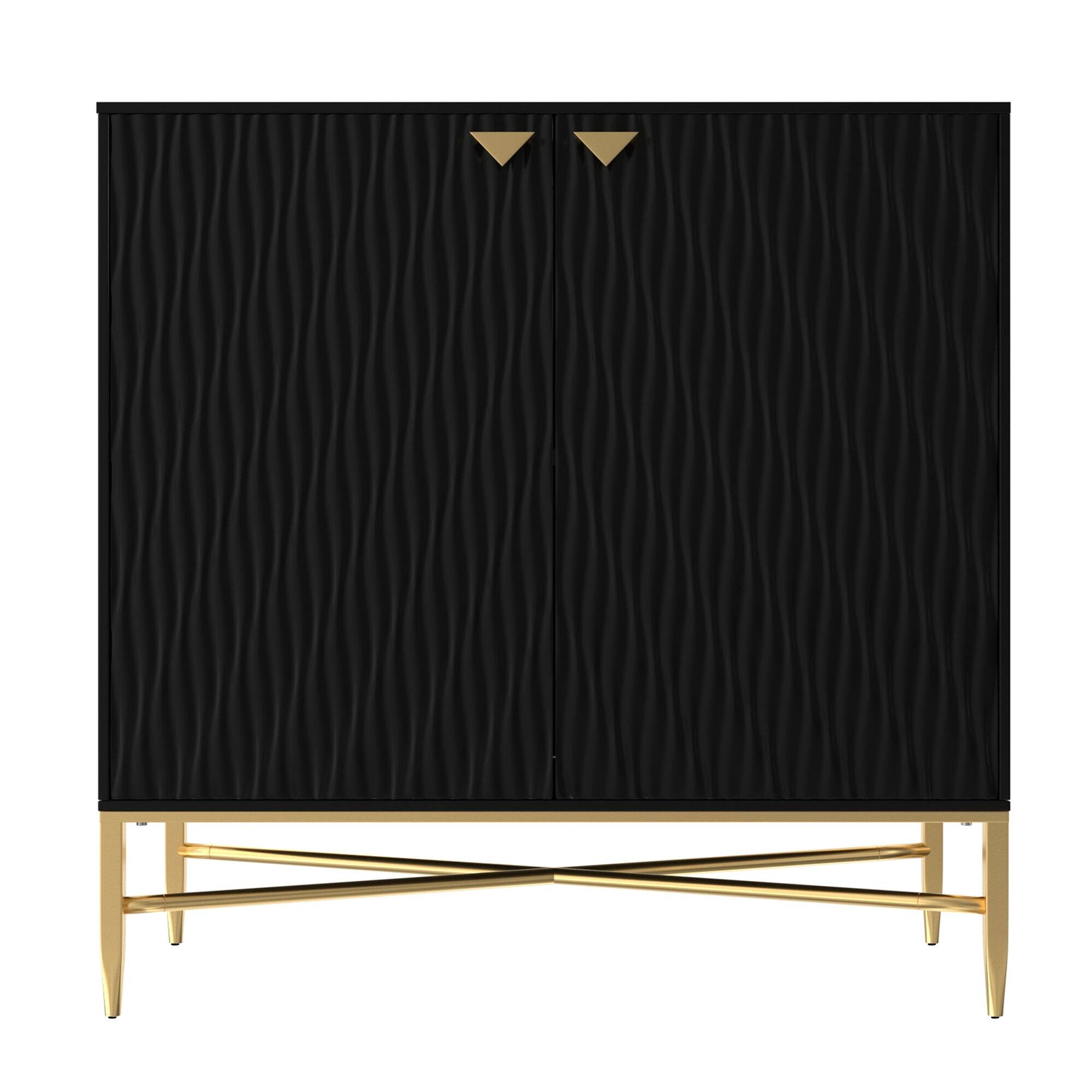 Alt View 1. Boyel Living - 2 Door Locker Accent Cabinet - Black.