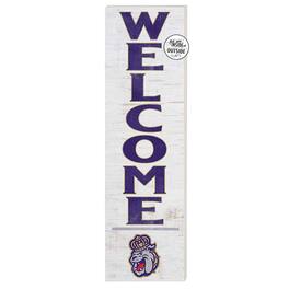 Jardine - James Madison Dukes 10'' x 35'' Indoor/Outdoor Welcome Sign - White