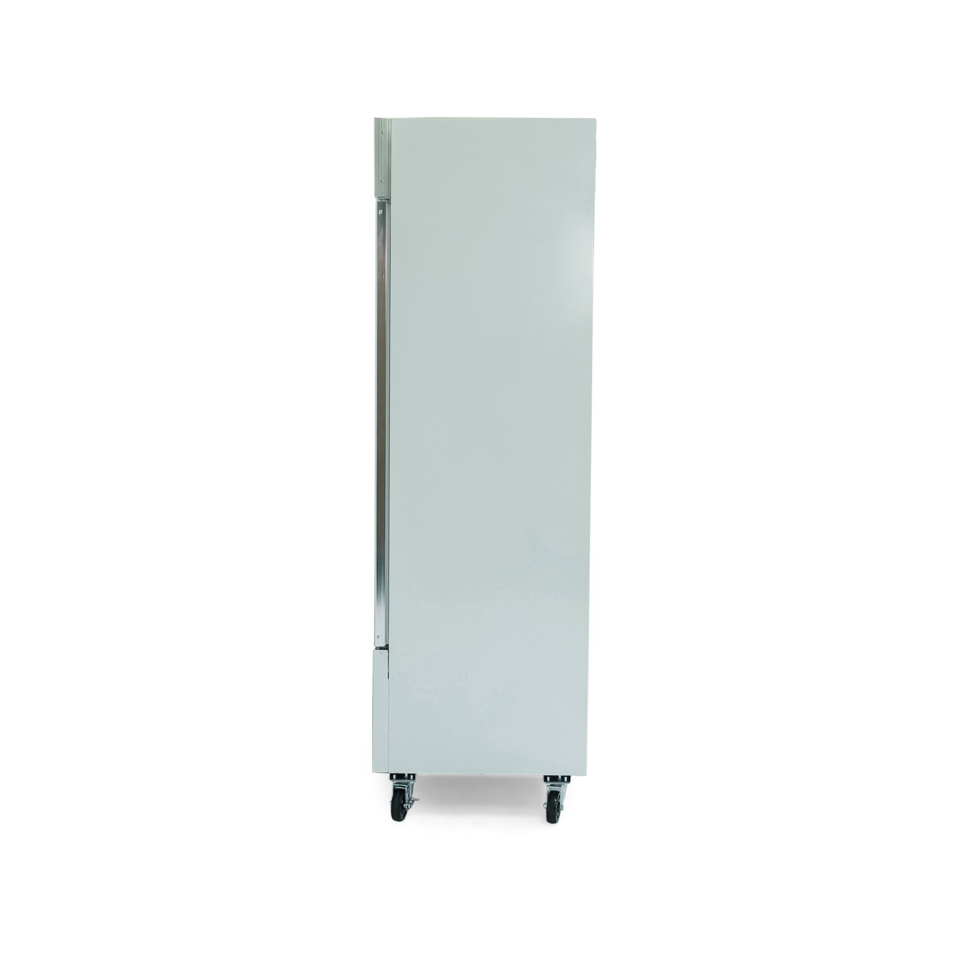 Alt View 3. Magic Chef - Commercial 45 cu. ft. Frost Free Upright Merchandiser Freezer in White - White.