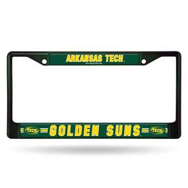 Rico Industries - Arkansas Tech Golden Suns Green Painted Chrome Metal License Plate Frame - Multi