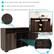 1. Dark brown finish with steel feet and handles
2. 8 various sized storage compartments
3. Perfect for storing dinnerware, games, and other decor
