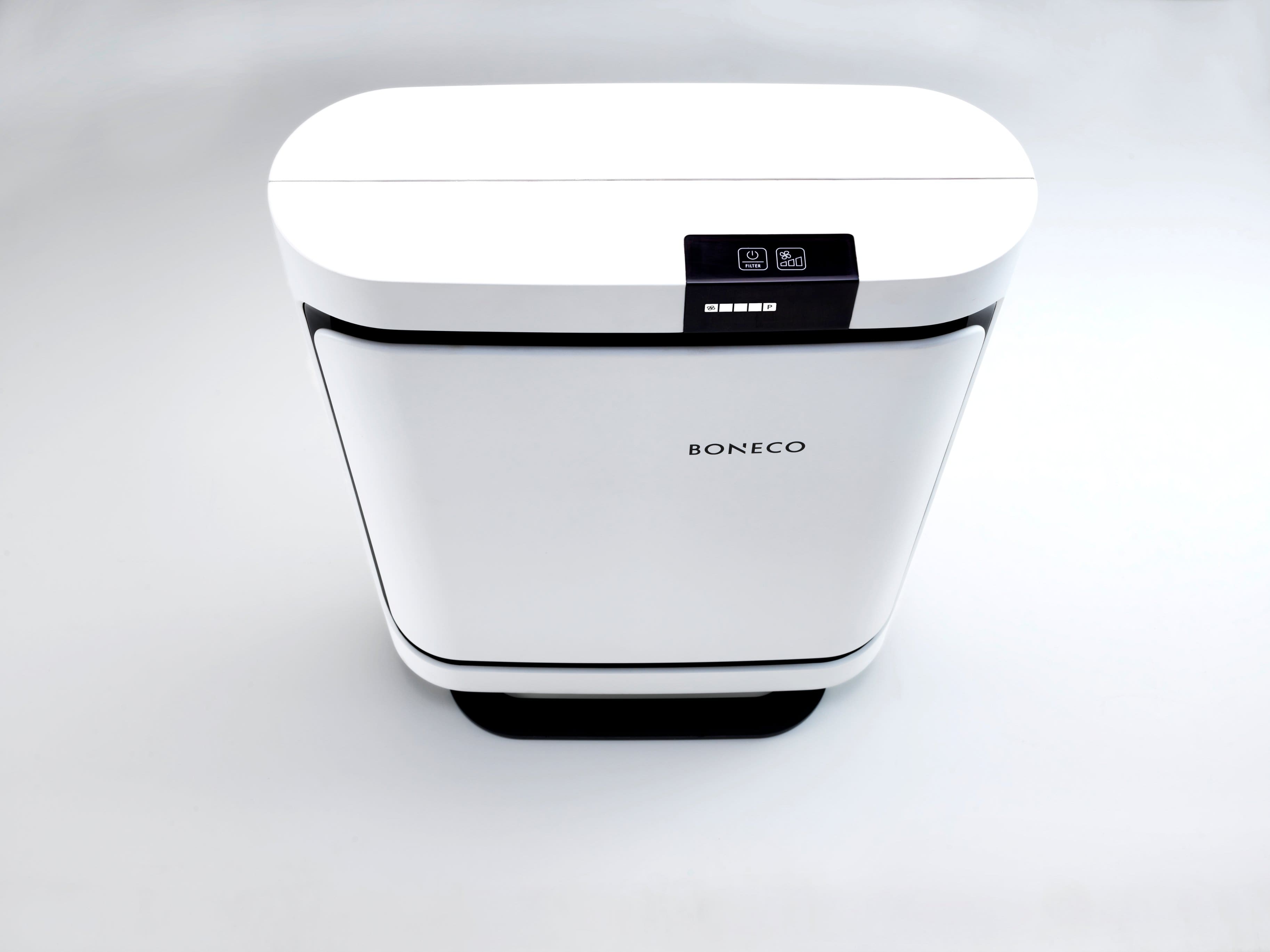 Left. Boneco - Air Purifier P400 with Hepa and Activated Carbon Filter - White.