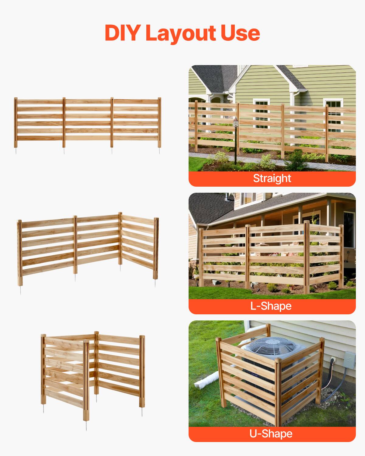DIY Layout Use

- Straight
- L-Shape
- U-Shape