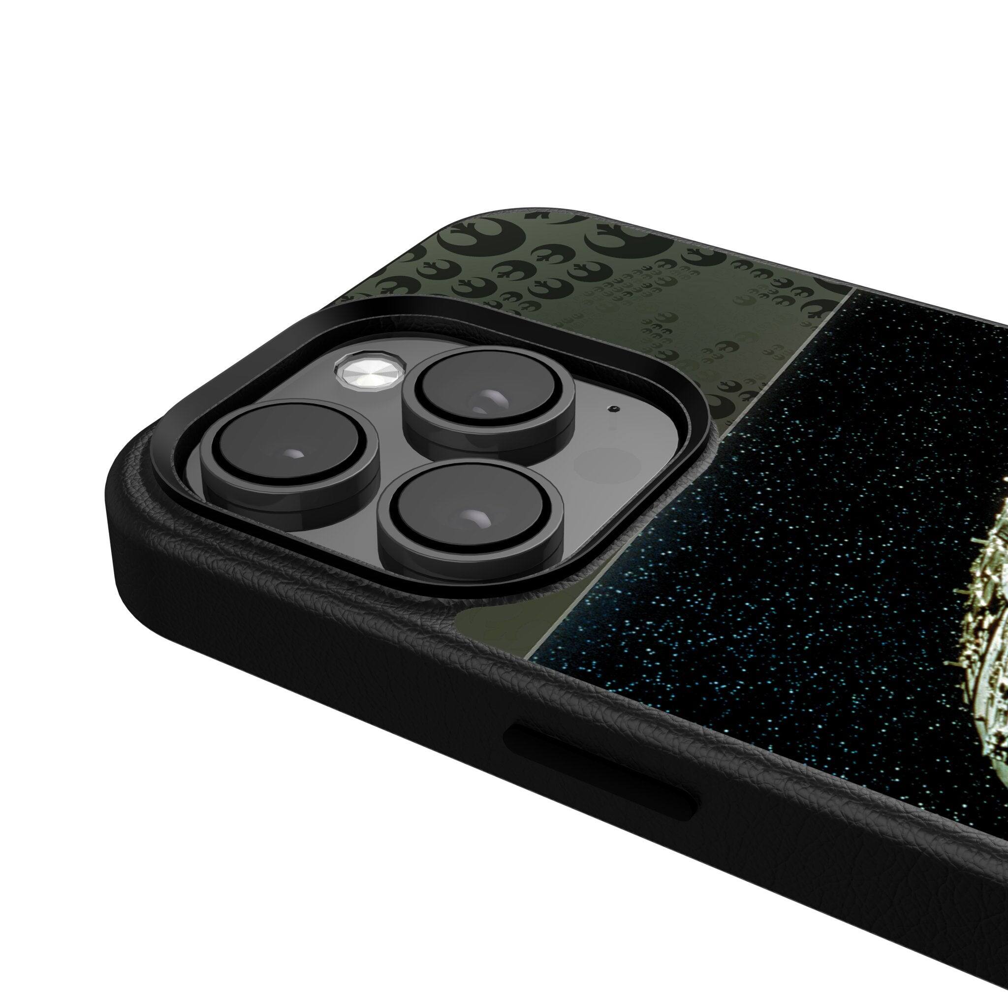 Back. Keyscaper - Star Wars: A New Hope Portrait MagSafe Compatible Phone Case - Apple iPhone 15 Pro - Millennium Falcon.