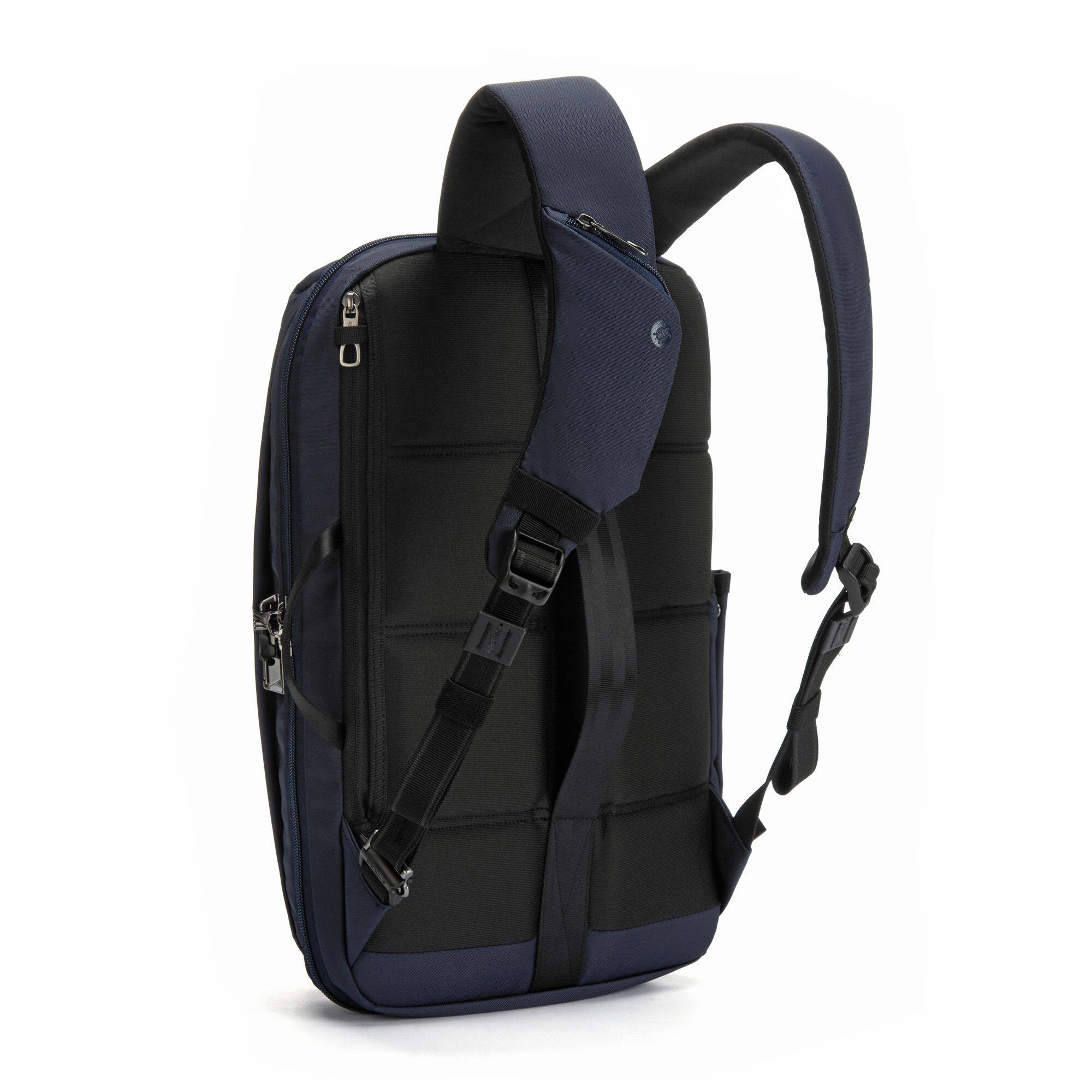 Back. Pacsafe - Metrosafe X Anti Theft 16" Commuter Backpack - Ocean.
